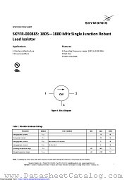 SKYFR-000885 datasheet pdf Skyworks Solutions