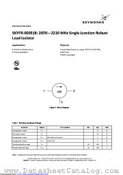 SKYFR-000918 datasheet pdf Skyworks Solutions
