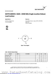 SKYFR-000923 datasheet pdf Skyworks Solutions