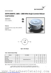 SKYFR-000972 datasheet pdf Skyworks Solutions