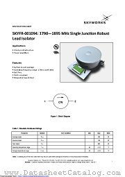 SKYFR-001094 datasheet pdf Skyworks Solutions