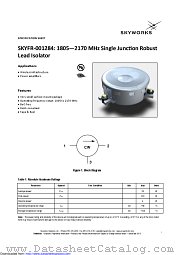 SKYFR-001284 datasheet pdf Skyworks Solutions