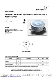 SKYFR-001388 datasheet pdf Skyworks Solutions