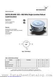 SKYFR-001400 datasheet pdf Skyworks Solutions