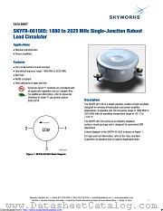 SKYFR-001505 datasheet pdf Skyworks Solutions