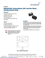 SMS7630-061 datasheet pdf Skyworks Solutions