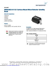 SMSA3923-011LF datasheet pdf Skyworks Solutions