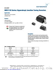 SMV1130 datasheet pdf Skyworks Solutions