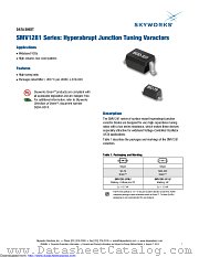 SMV1281-011LF datasheet pdf Skyworks Solutions