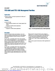 TTZ-100 datasheet pdf Skyworks Solutions