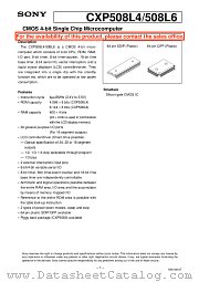 CXP508L6 datasheet pdf SONY