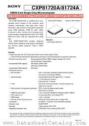 CXP81720A datasheet pdf SONY