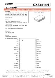 CXA1814N datasheet pdf SONY
