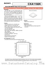 CXA1166K datasheet pdf SONY