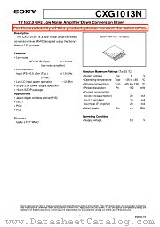 CXG1013N datasheet pdf SONY