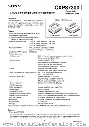 CXP87300 datasheet pdf SONY