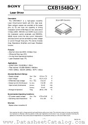 CXB1548Q-Y datasheet pdf SONY