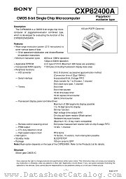 CXP82400A datasheet pdf SONY