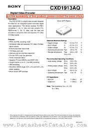 CXD1913AQ datasheet pdf SONY