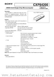CXP84200 datasheet pdf SONY
