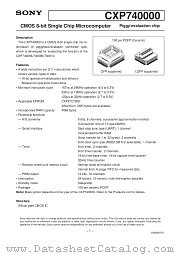 CXP740000 datasheet pdf SONY