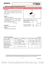 1T362 datasheet pdf SONY