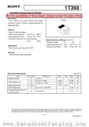 1T368 datasheet pdf SONY