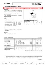 1T378A datasheet pdf SONY