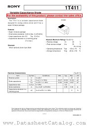 1T411 datasheet pdf SONY