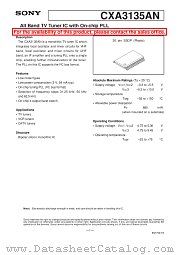 CXA3135AN datasheet pdf SONY