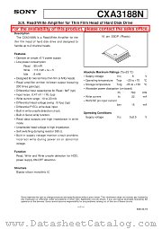 CXA3188N datasheet pdf SONY