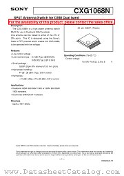 CXG1068N datasheet pdf SONY