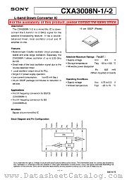 CXA3008N-1/-2 datasheet pdf SONY