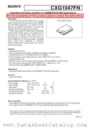 CXG1047FN datasheet pdf SONY