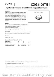 CXG1106TN datasheet pdf SONY