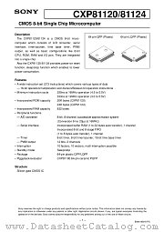 CXP81124 datasheet pdf SONY