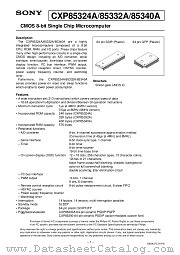 CXP85324A datasheet pdf SONY