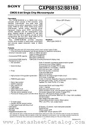 CXP88160 datasheet pdf SONY