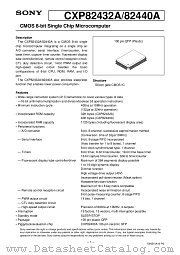 CXP82432A datasheet pdf SONY