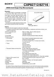 CXP82712 datasheet pdf SONY