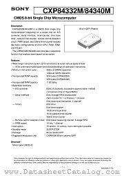 CXP84340M datasheet pdf SONY