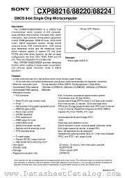 CXP88220 datasheet pdf SONY