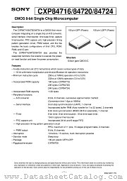 CXP84720 datasheet pdf SONY