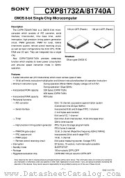 CXP81740A datasheet pdf SONY