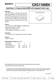 CXG1106EN datasheet pdf SONY