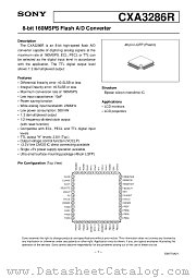 CXA3286R datasheet pdf SONY