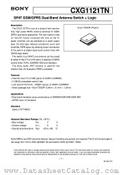 CXG1121TN datasheet pdf SONY