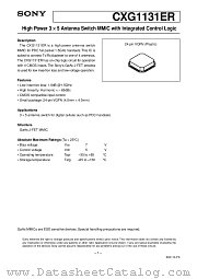 CXG1131ER datasheet pdf SONY