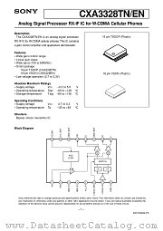 CXA3328TN/EN datasheet pdf SONY