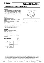 CXG1028ATN datasheet pdf SONY